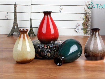 Lọ hoa đẹp trang trí bằng gốm số 47